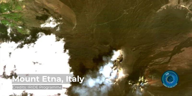 Etna image captured by ArgoMoon satellite