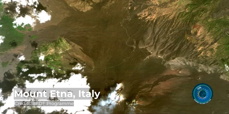 Etna image captured by ArgoMoon satellite