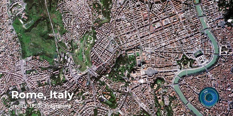 Rome image captured by HEO satellite